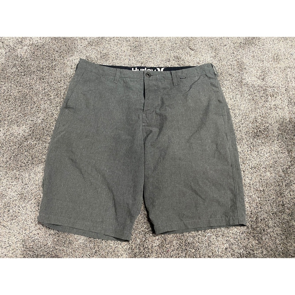 Hurley Phantom Hybrid Shorts Charcoal Grey Heather Walkshorts 36